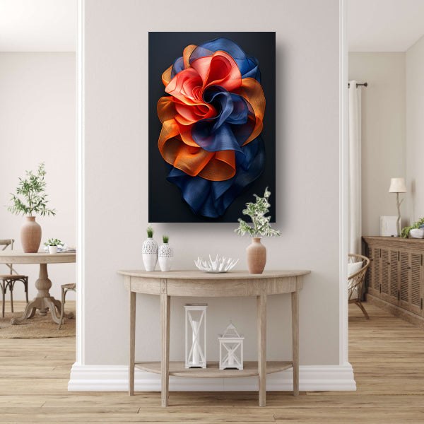 Abstract Bloem in Levendige Kleuren canvas