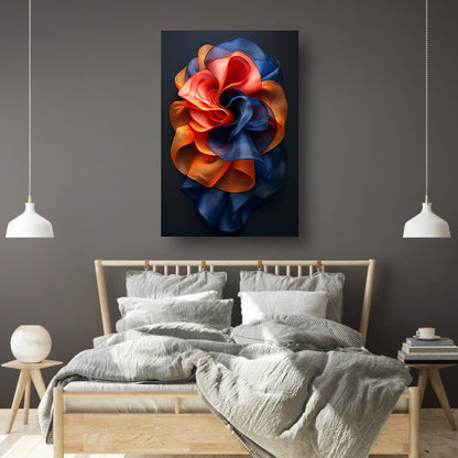 Abstract Bloem in Levendige Kleuren canvas