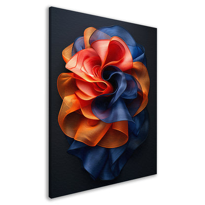 Abstract Bloem in Levendige Kleuren canvas