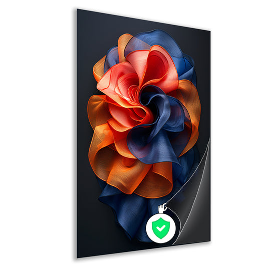 Abstract Bloem in Levendige Kleuren poster