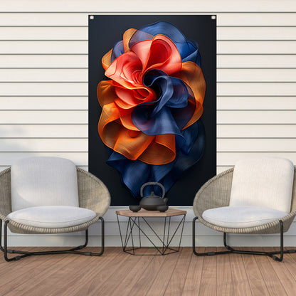 Abstract Bloem in Levendige Kleuren tuinposter