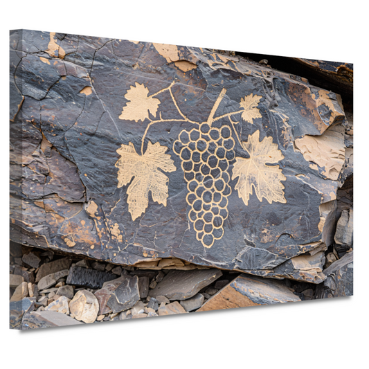 Druiven op Steen canvas