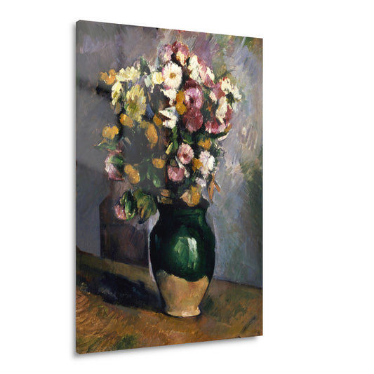 Stilleven met bloemen in een olijfkruik - Paul Cézanne Acrylglas