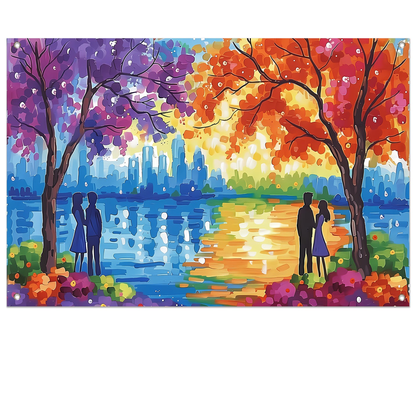 Slapende Liefden Onder Maanlicht ( woorden) tuinposter