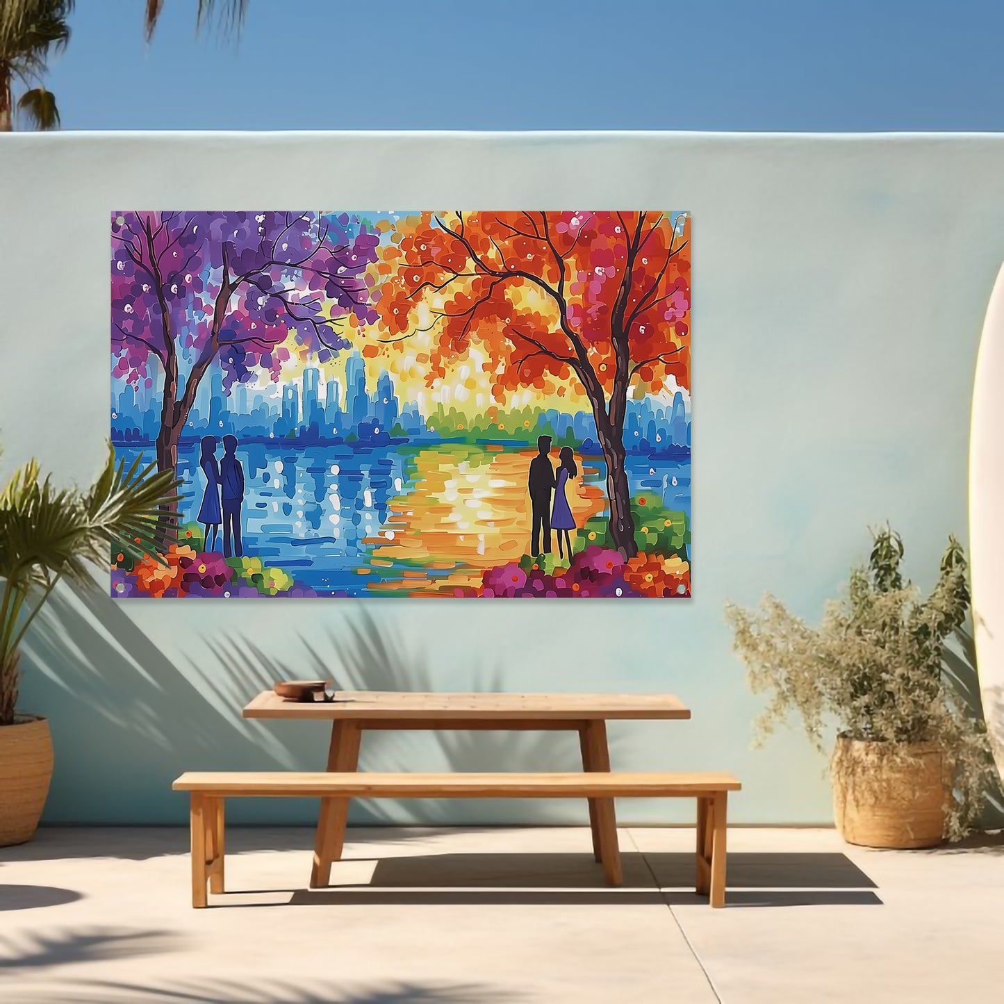 Slapende Liefden Onder Maanlicht ( woorden) tuinposter