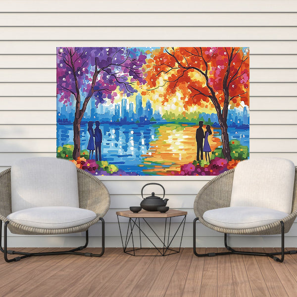 Slapende Liefden Onder Maanlicht ( woorden) tuinposter