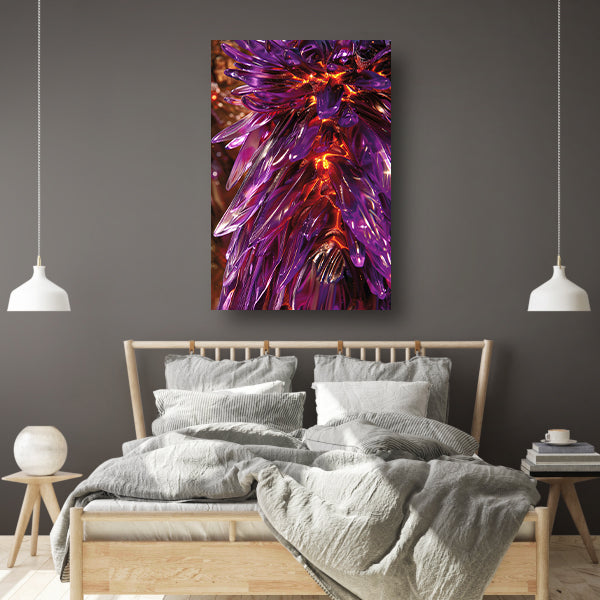 Psychedelische Bloemen Explosie in Licht canvas