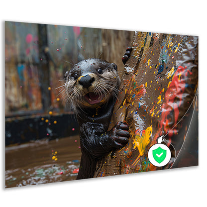 Otter met Verf poster