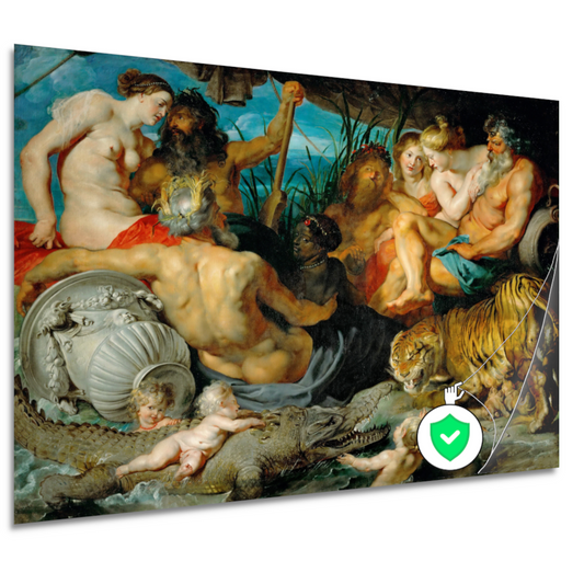 De vier continenten - Peter Paul Rubens poster