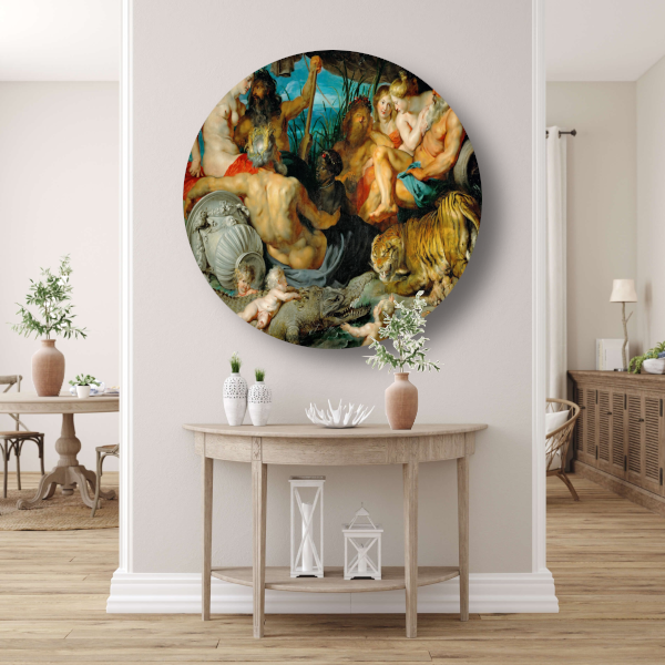 De vier continenten - Peter Paul Rubens forex muurcirkel