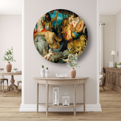 De vier continenten - Peter Paul Rubens forex muurcirkel