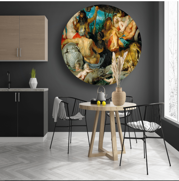 De vier continenten - Peter Paul Rubens forex muurcirkel