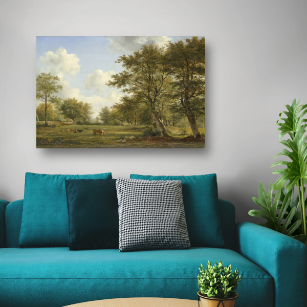 Landschap nabij Hilversum - Georgius Jacobus Johannes van Os acrylglas