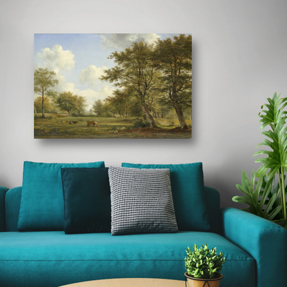 Landschap nabij Hilversum - Georgius Jacobus Johannes van Os acrylglas