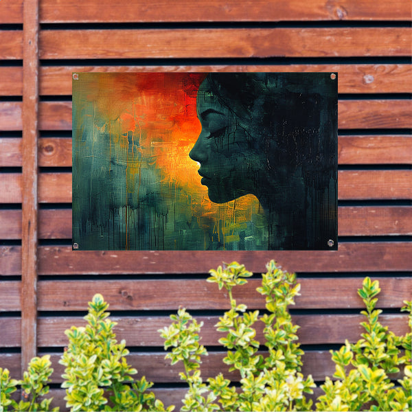 Tranen in de Schaduw van Kleur tuinposter