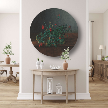 Stilleven met wilde bloemen - Léon Bonvin forex muurcirkel