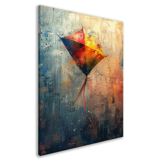 Abstract  van een Vlieger in de Wind canvas
