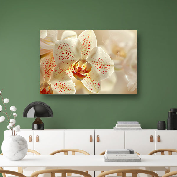 Close-up van een delicate orchidee in bloei acrylglas