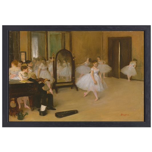 De danszaal - Edgar Degas canvas met baklijst