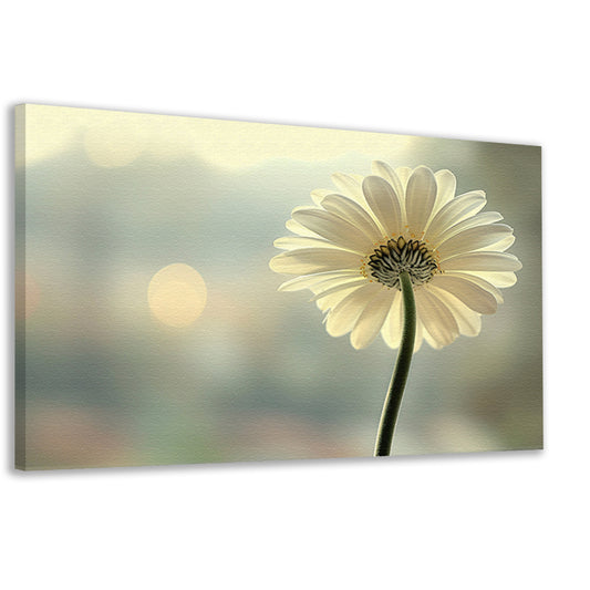 Sereen Bloemportret in Zacht Licht canvas