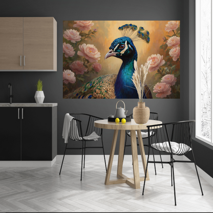 De Koninklijke Pauw te midden van Roze Bloesem acrylglas