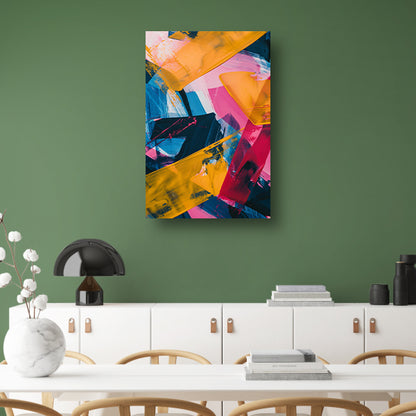Abstract  met Levendige Kleuren poster