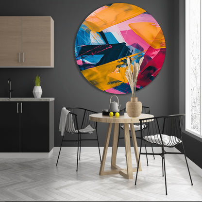 Abstract  met Levendige Kleuren forex muurcirkel