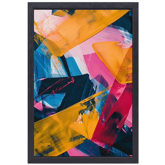 Abstract  met Levendige Kleuren canvas met baklijst