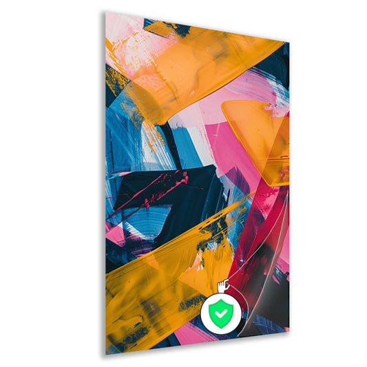 Abstract  met Levendige Kleuren poster