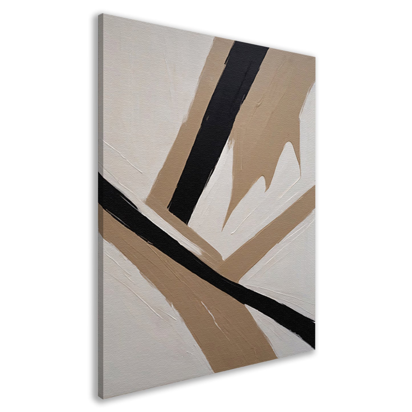 Intersecting Lines in Monochrome Palette canvas