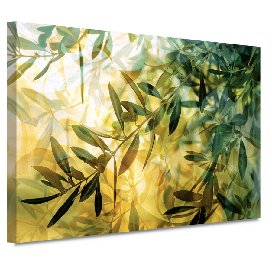 Bloeiende lentetak canvas