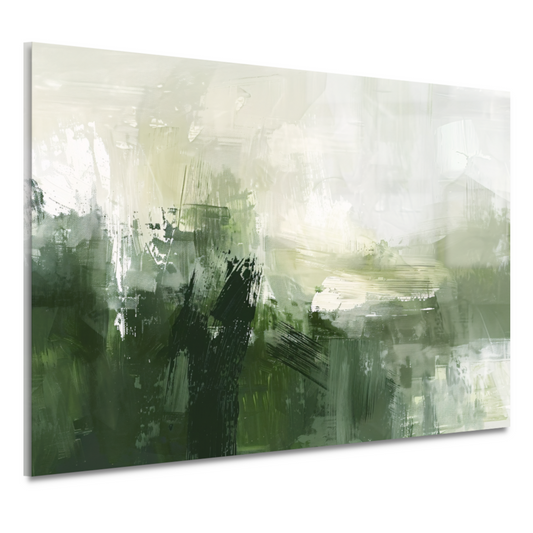 Groen en Grijs Moderne Abstracte Dynamiek acrylglas