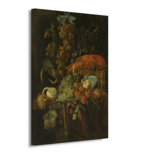 Stilleven met fruit en kreeft - Jan Davidsz. de Heem canvas