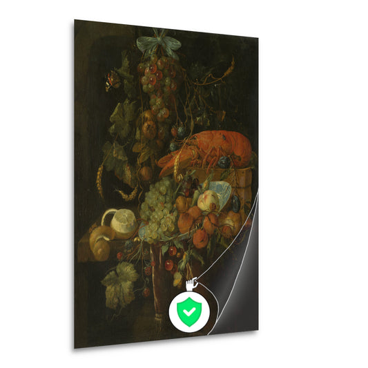 Stilleven met fruit en kreeft - Jan Davidsz. de Heem poster