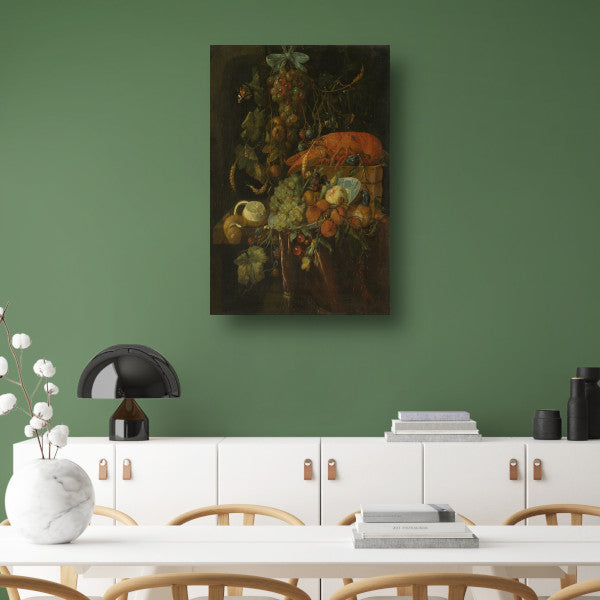 Stilleven met fruit en kreeft - Jan Davidsz. de Heem poster