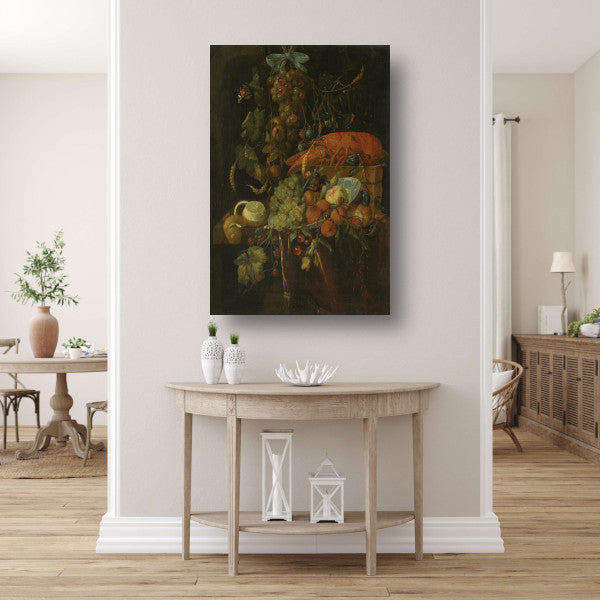 Stilleven met fruit en kreeft - Jan Davidsz. de Heem poster