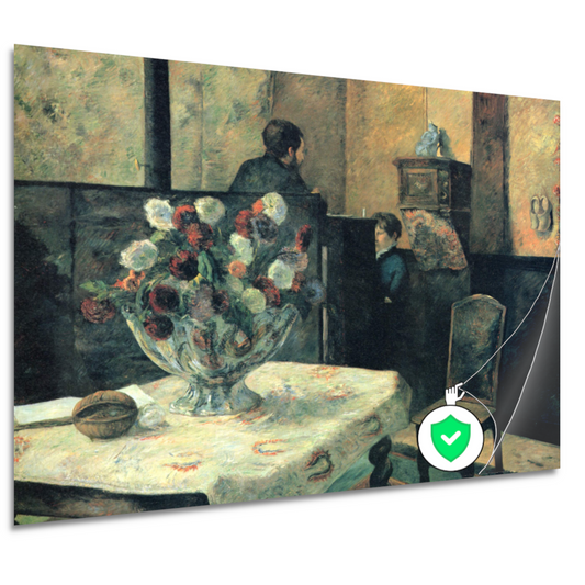 Schilderij van een interieur in de rue Carcel, Parijs - Paul Gauguin poster