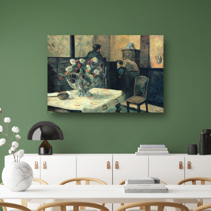 Schilderij van een interieur in de rue Carcel, Parijs - Paul Gauguin poster