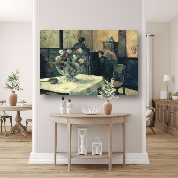 Schilderij van een interieur in de rue Carcel, Parijs - Paul Gauguin poster