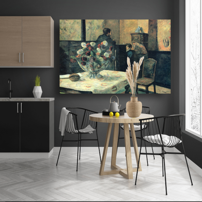 Schilderij van een interieur in de rue Carcel, Parijs - Paul Gauguin poster