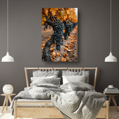 Rijpe Druiven in Herfst Wijngaard canvas