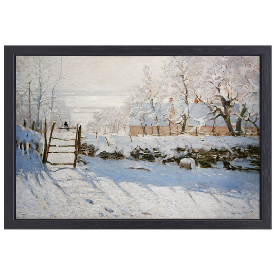 De Ekster - Claude Monet canvas met baklijst