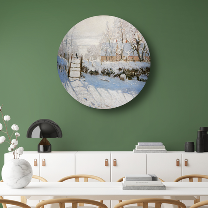 De Ekster - Claude Monet aluminium muurcirkel