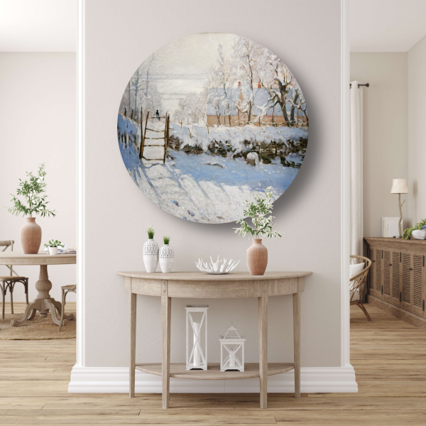 De Ekster - Claude Monet aluminium muurcirkel