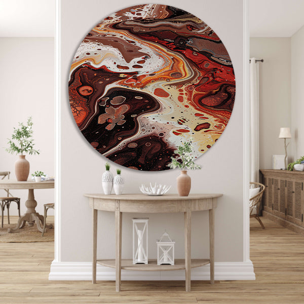 Dynamische abstracte kleurenexplosie forex muurcirkel