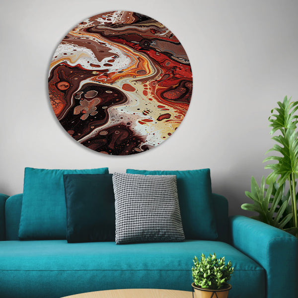 Dynamische abstracte kleurenexplosie forex muurcirkel