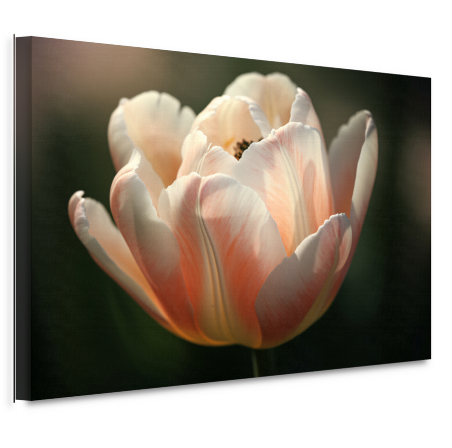 Close-up van roze bloem in bloei canvas