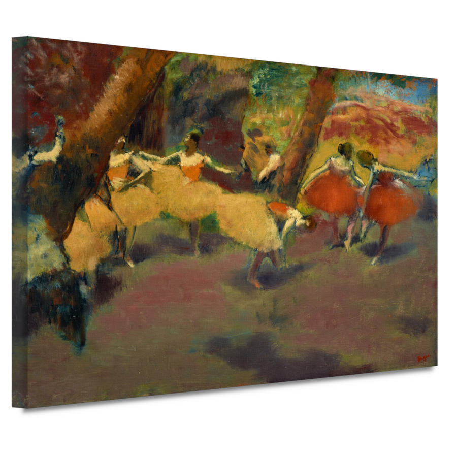 Vóór de voorstelling - Edgar Degas canvas