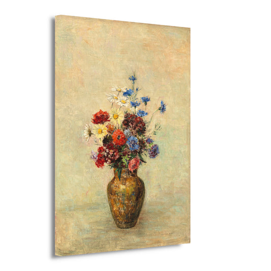 Bloemen in een vaas - Odilon Redon canvas