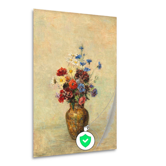 Bloemen in een vaas - Odilon Redon poster